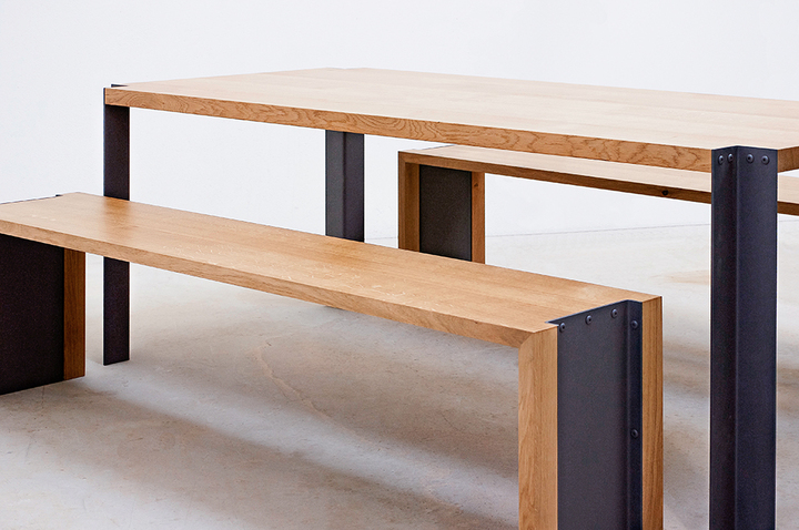 Ateliers Seewhy-Fabriquant - Agenceur - Menuisier - Ebeniste-Ensemble Table & Bancs-Salle de réunion - photo 3