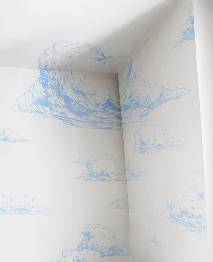 by R-Artiste peintre - Dessinateur-The Head in Clouds, une deco murale originale pour rêveur impénitent-0 - photo 2
