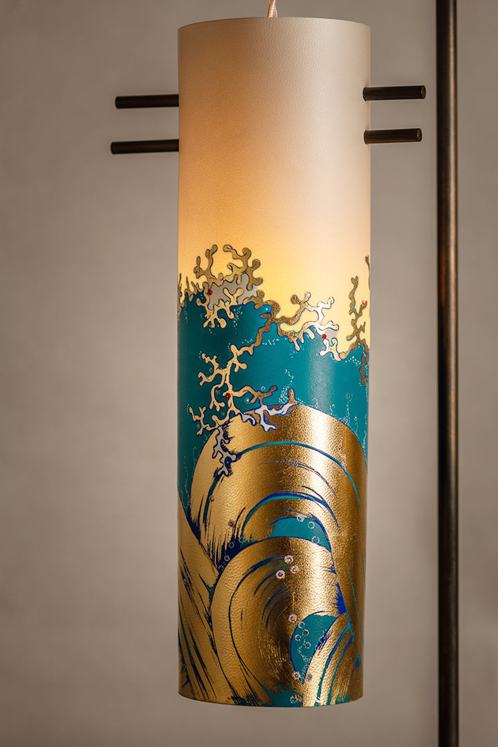 Sophie Théodose-Enluminure-Lampes à poser décorée en enluminure-Entrée - Couloir - Dégagement - photo 4