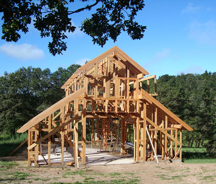 Dom Palatchi-Architecte d'intérieur - Décorateur-Etude pour une maison en ossature bois-Extérieur Maison - photo 3