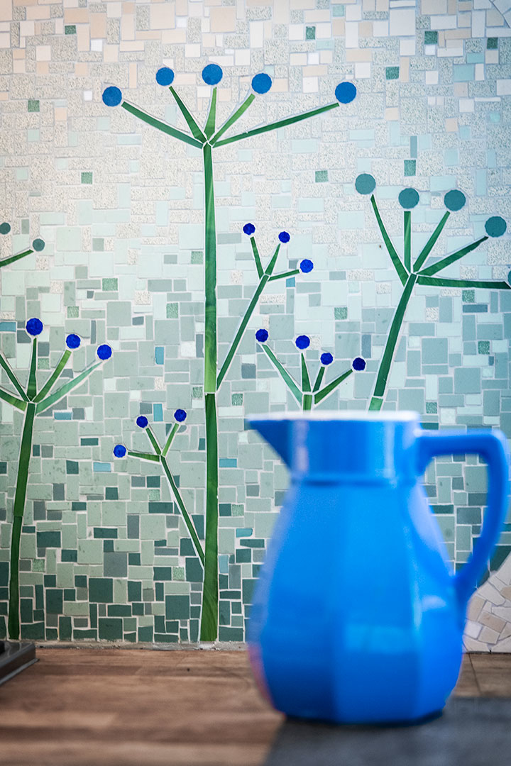 Anis & Céladon-Mosaïque-Credence de cuisine en mosaique, frise mosaique-0 - photo 1