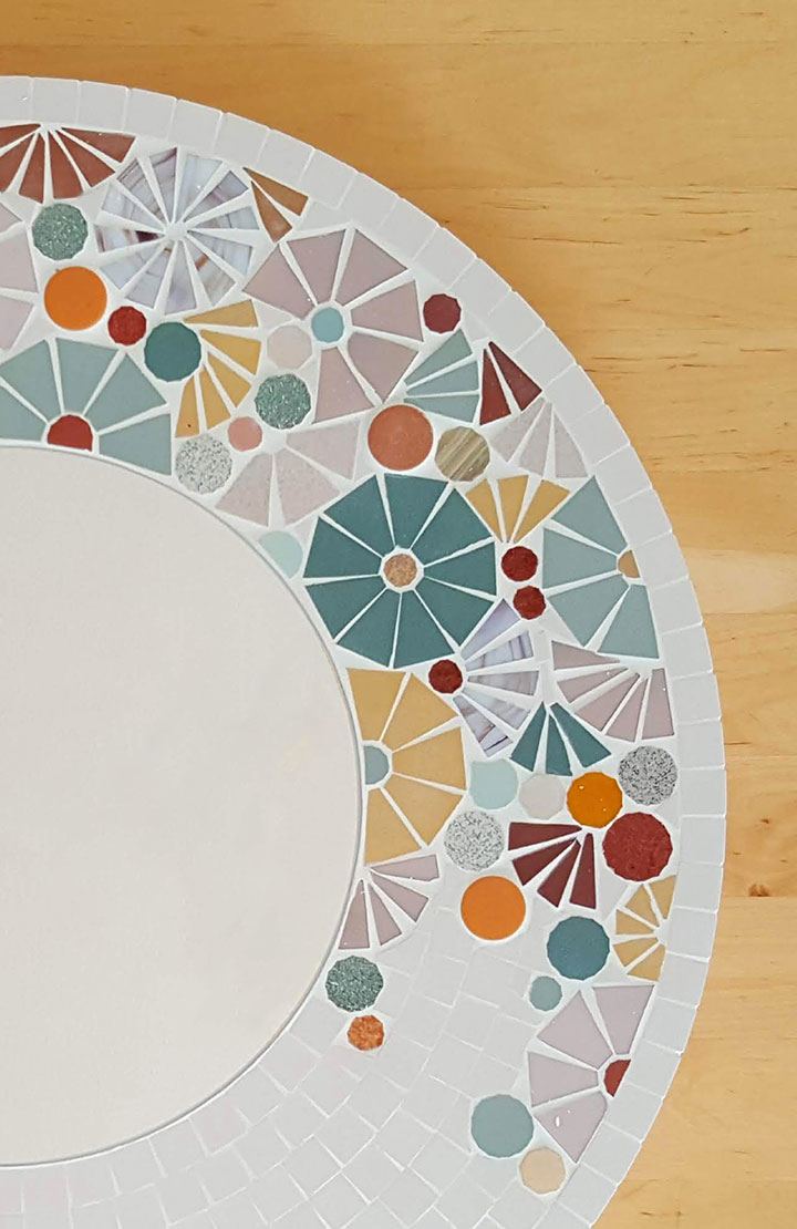 Anis & Céladon-Mosaïque-Miroir en mosaique sur mesure-0 - photo 2