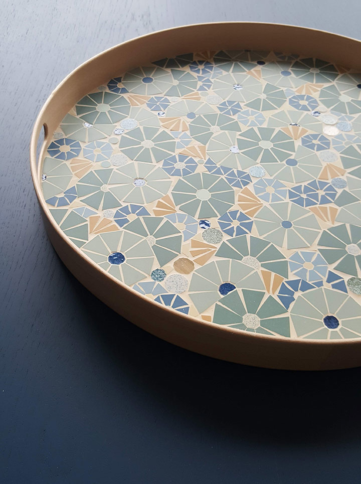 Anis & Céladon-Mosaïque-Plateau mosaique-0 - photo 2
