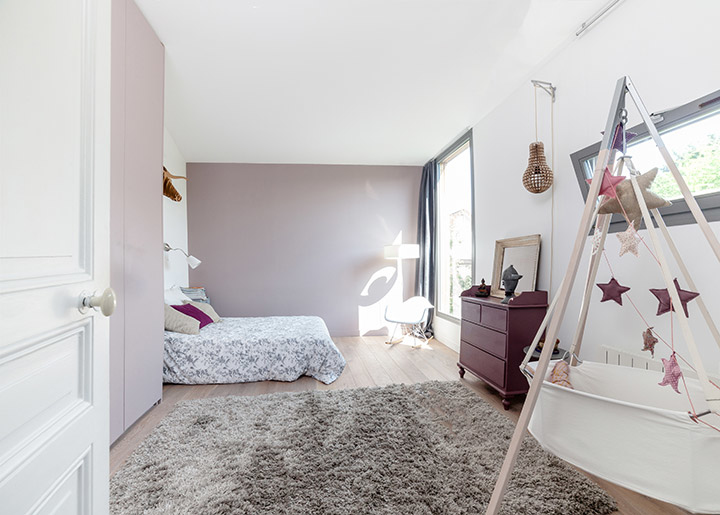 Agence Villebois-Architecte-Construction d'une maison ossature bois en IDF-Chambre - photo 3