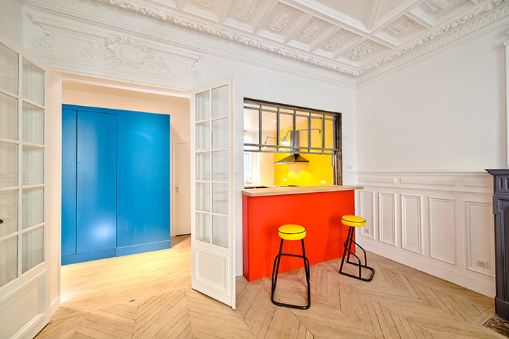 Agence Villebois-Architecte-Renovation d'un appartement à Paris-Salon & Séjour - photo 2