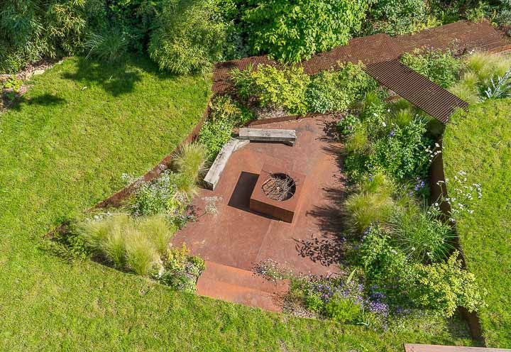 Opus Paysage-Paysagiste-Un jardin contemporain en Ile de France, le jardin de La Renaissance-Jardin - photo 1