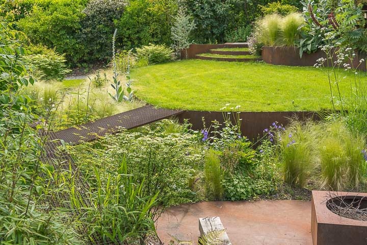 Opus Paysage-Paysagiste-Un jardin contemporain en Ile de France, le jardin de La Renaissance-Jardin - photo 2