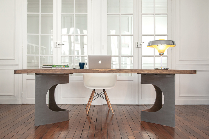 15 Dixième-Mobilier en metal-Cédille, table de salle a manger bois et metal-Ensemble - Projet Global - Appartement - photo 3