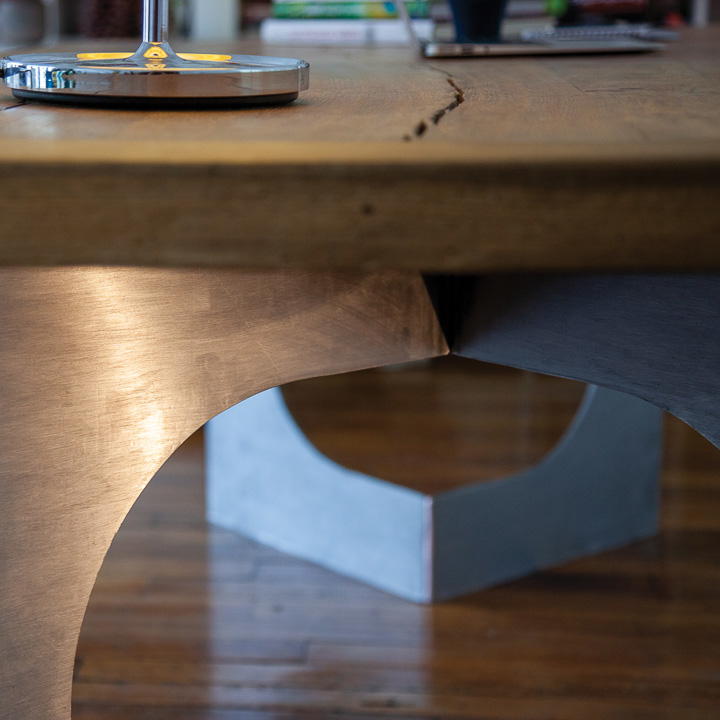 15 Dixième-Mobilier en metal-Cédille, table de salle a manger bois et metal-Ensemble - Projet Global - Appartement - photo 4