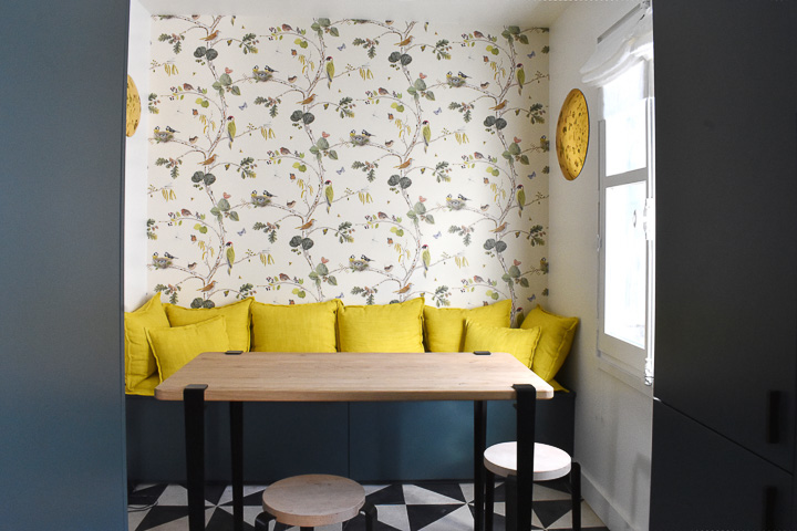 Caroline Champenois-Architecte d'intérieur - Décorateur-La rénovation colorée d'un appartement en ville-Salon & Séjour - photo 2