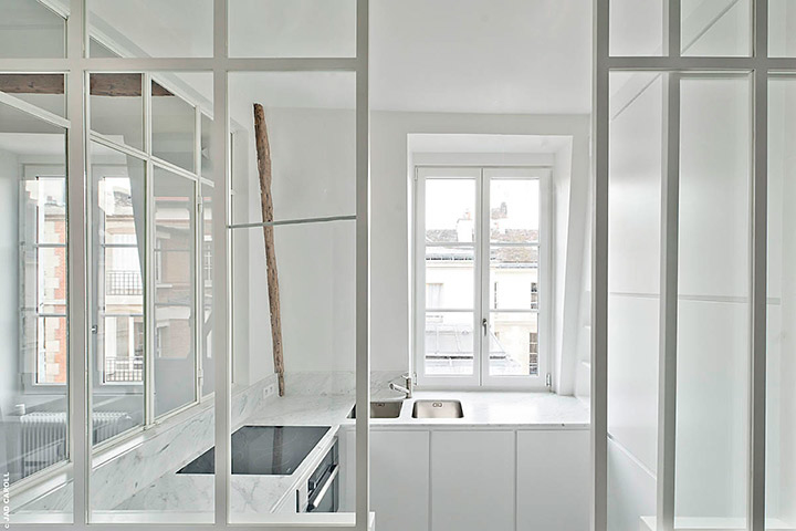 Caroline Champenois-Architecte d'intérieur - Décorateur-Rénovation d'un appartement avec mezzanine-Cuisine - photo 3