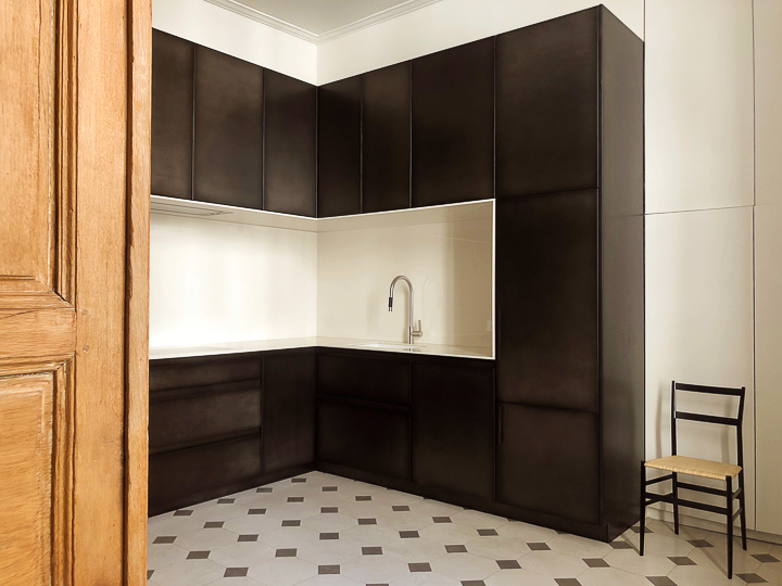 Caroline Champenois-Architecte d'intérieur - Décorateur-Renovation d'un appartement à Paris 6-Cuisine - photo 1