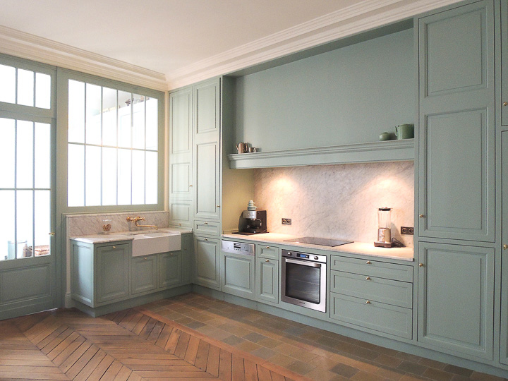 Caroline Champenois-Architecte d'intérieur - Décorateur-Renovation d'un appartement à Paris 4-Cuisine - photo 3