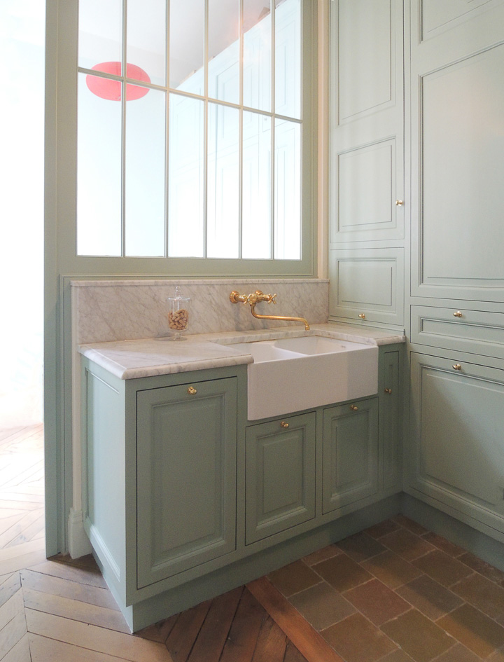 Caroline Champenois-Architecte d'intérieur - Décorateur-Renovation d'un appartement à Paris 4-Cuisine - photo 4