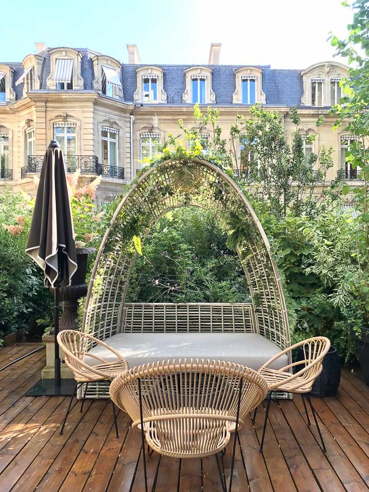 Horticulture et Jardins-Paysagiste-Jardin du restaurant Apicius à Paris-Terrasse - photo 1