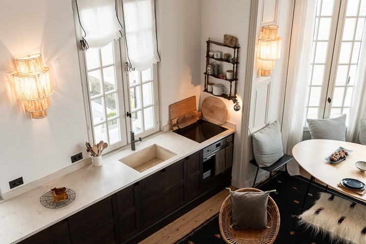 Caroline Champenois-Architecte d'intérieur - Décorateur-Renovation d'un appartement à Trouville-Cuisine - photo 3