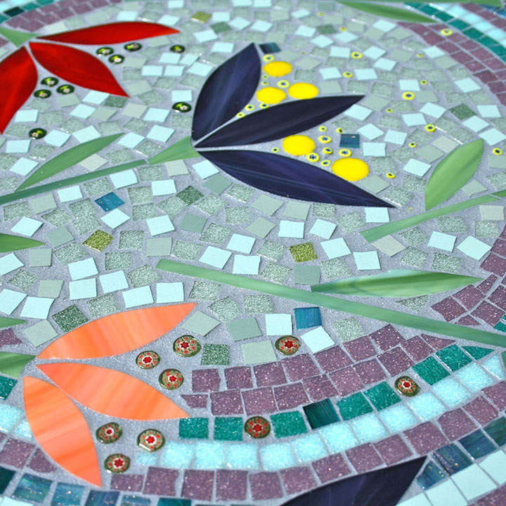 Anis & Céladon-Mosaïque-Table en mosaique artisanale-0 - photo 4