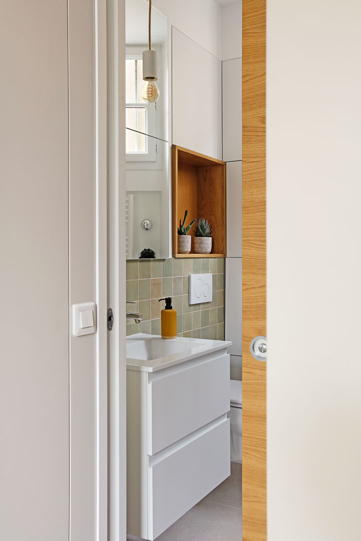 Passage Architecture-Architecte-Rénovation d'un appartement à Paris-Bain & Douche - photo 1