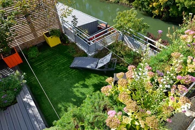 Opus Paysage-Paysagiste-Jardin paysager en bord de Seine : Le bateau Ivre