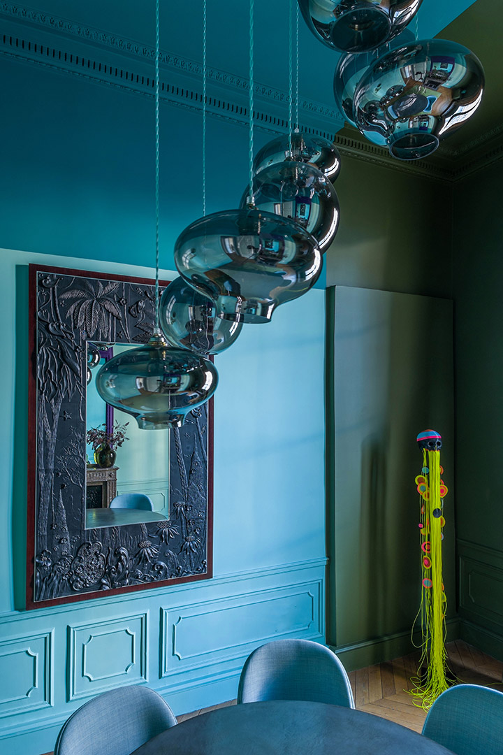 appartement haussmannien peint en bleu - Arch & Home