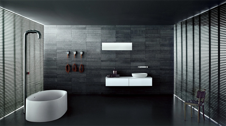 Baignoire ilot contemporaine Universal par Boffi - Arch and Home