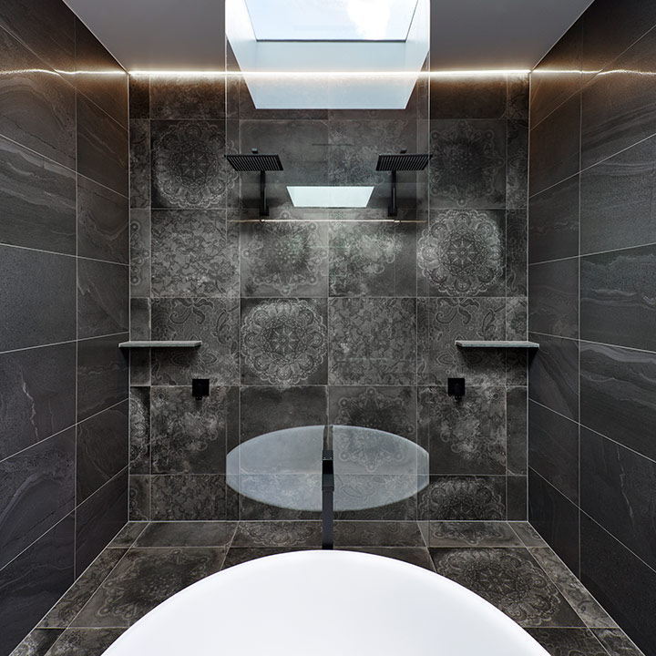 salle de douche double - Arch & Home