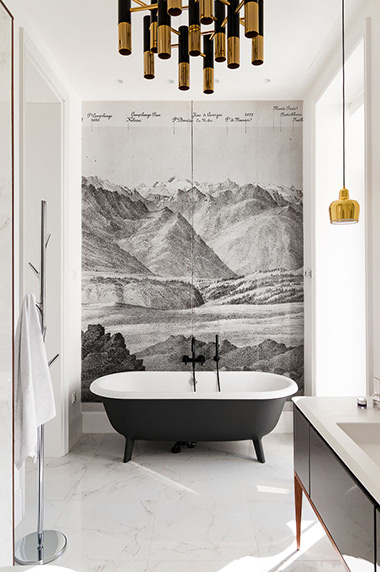 Baignoire design noire - Arch & Home