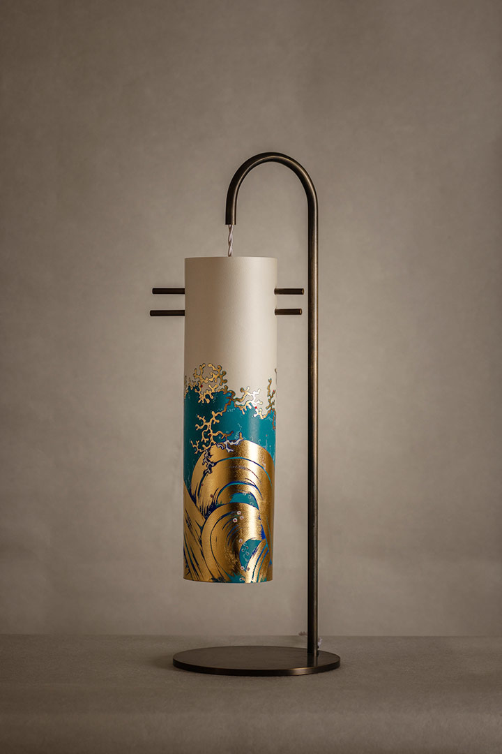 Sophie Théodose-Enluminure-Lampes à poser décorée en enluminure-Entrée - Couloir - Dégagement - photo 2