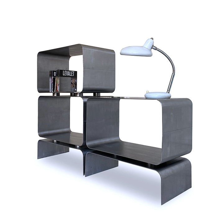 15 Dixième-Mobilier en metal-Rangement bibliotheque en acier design Edge-Ensemble - Projet Global - Maison - photo 3