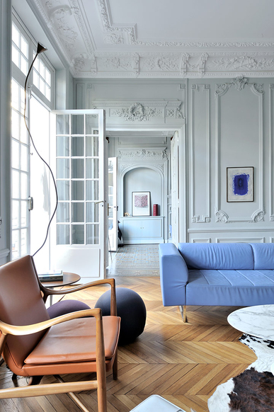 Argile-Peintures-Argile peinture pour un appartement parisien