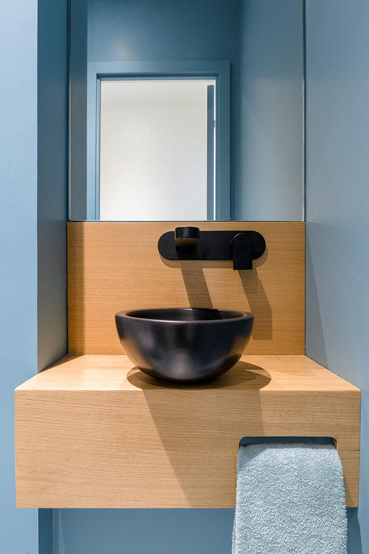 Meuble de salle de bain sur mesure - projet Caroline Champenois architecte d'intérieur